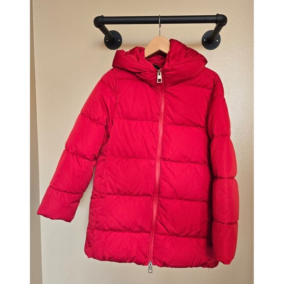 Mango RED puffer coat NWT women's size XS - Picture 1 of 12
